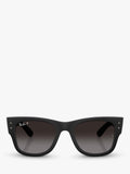 Ray-Ban RB4840S square polarised sunglasses black gradient (British brand)