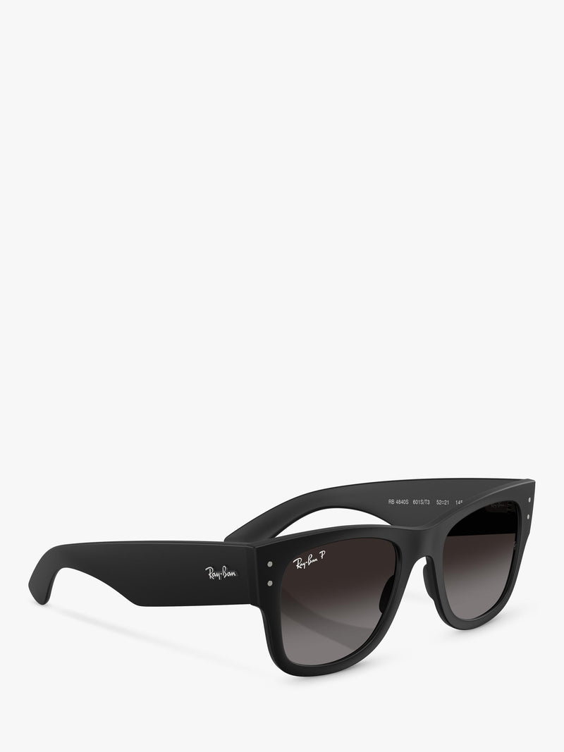 Ray-Ban RB4840S square polarised sunglasses black gradient (British brand)