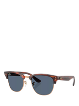 John Lewis Ray-Ban RBR0504 Square Sunglasses Gold/Brown- Buy online at McGrocer