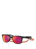 Ray-Ban Junior RJ9052 square sunglasses black/orange, imported from the UK