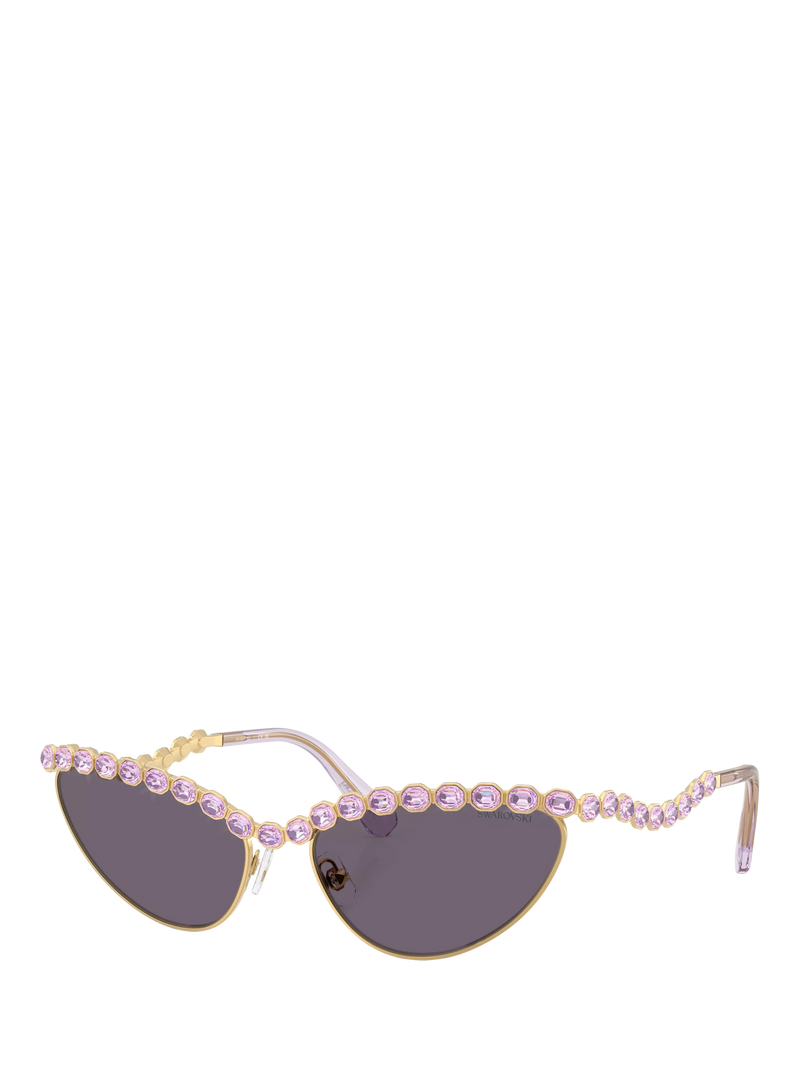Swarovski cat's eye sunglasses gold grey - British product