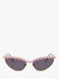 Swarovski cat's eye sunglasses gold grey - British product