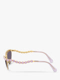 Swarovski cat's eye sunglasses gold grey - British product
