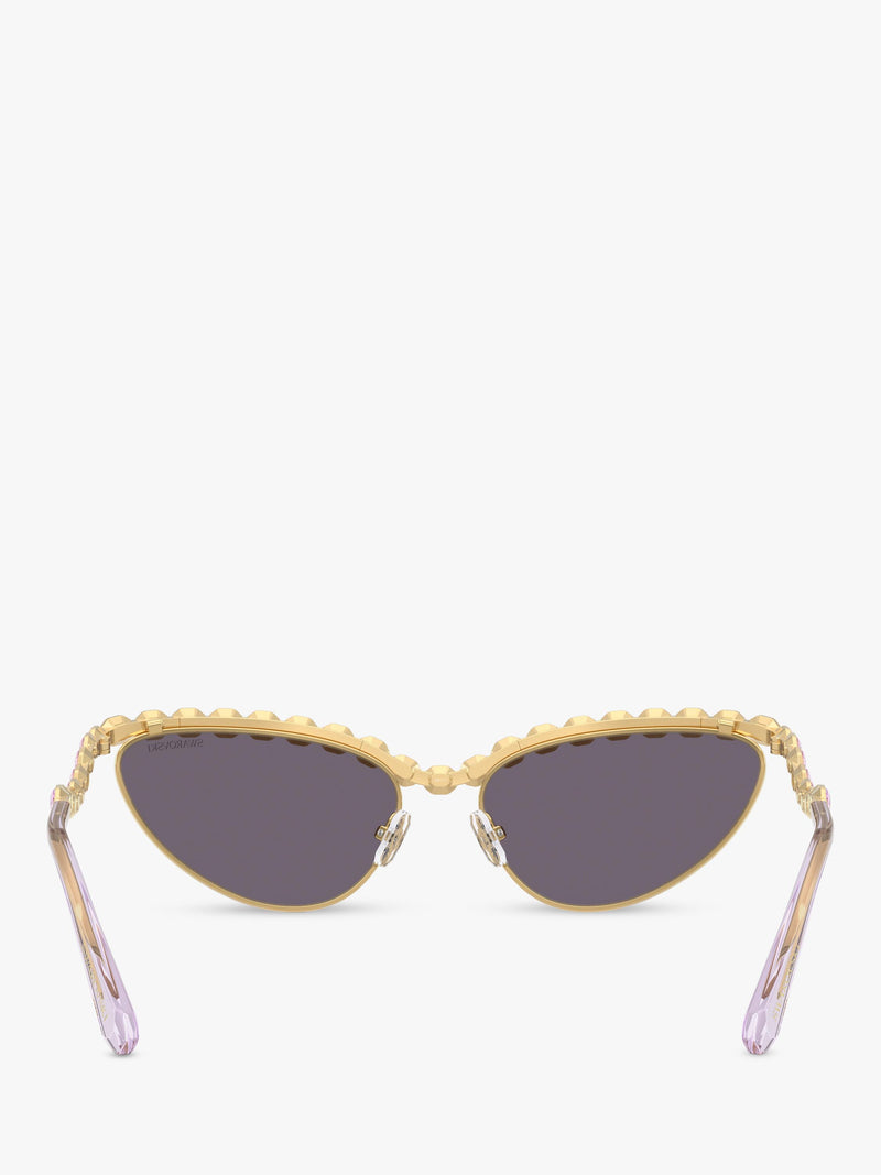 Swarovski cat's eye sunglasses gold grey - British product