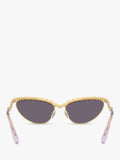 Swarovski cat's eye sunglasses gold grey - British product