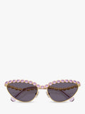 Swarovski cat's eye sunglasses gold grey - British product