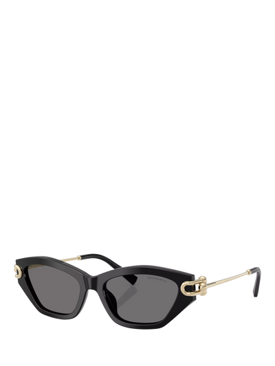 John Lewis Tiffany & Co TF4231U Women's Cat's Eye Sunglasses Black/Grey- Buy online at McGrocer