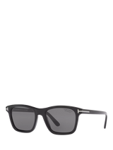 John Lewis TOM FORD TR001977 Men's Square Sunglasses, Black/Grey- Buy online at McGrocer