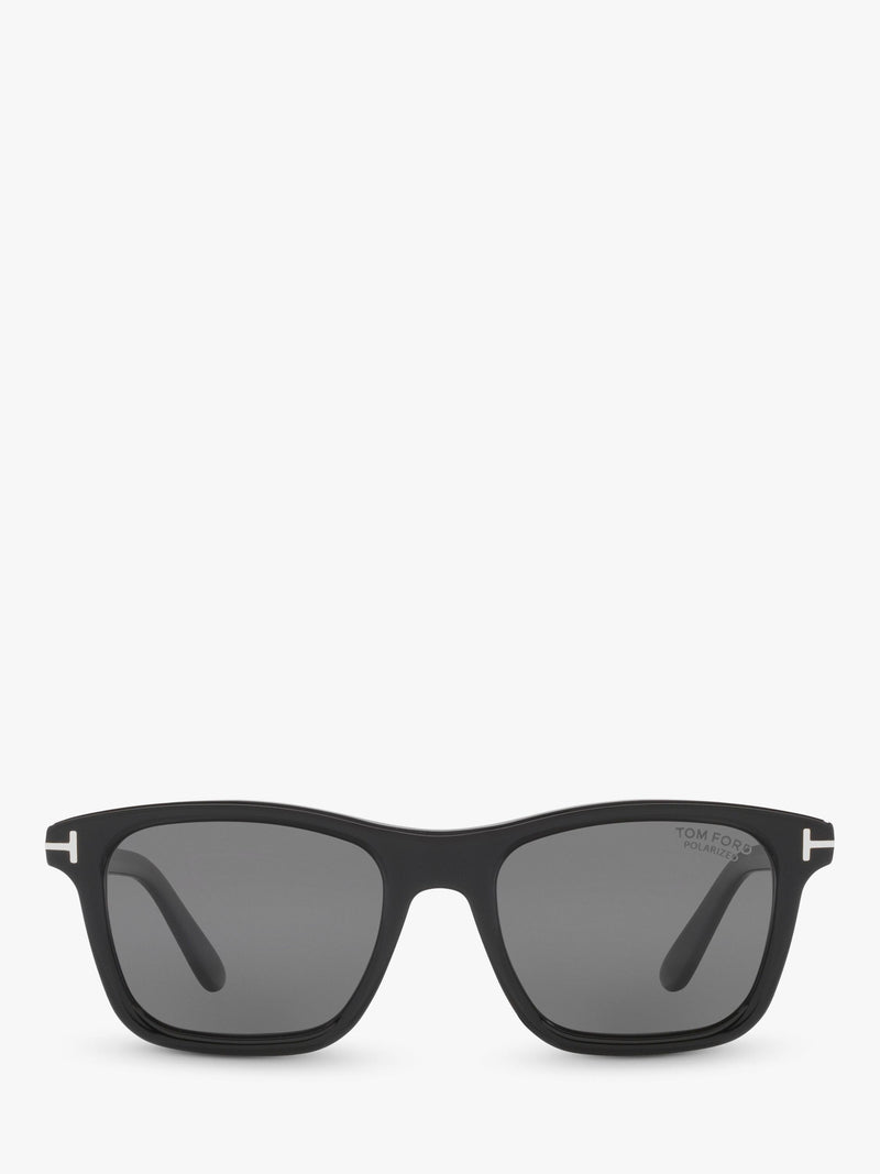 TOM FORD square sunglasses black frame grey lenses, imported from the UK
