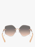 Tory Burch irregular pink sunglasses TY6111, imported from the UK