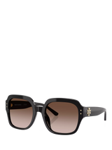 John Lewis Tory Burch TY7143 Women's Square Sunglasses - Black- Buy online at McGrocer