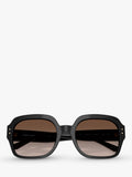 Tory Burch square sunglasses black 56mm, UK version