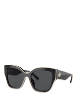 John Lewis Tory Burch TY7184 Women's Butterfly Sunglasses, Black, 54mm- Buy online at McGrocer