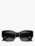 Tory Burch women's irregular polarised sunglasses black, imported from the UK