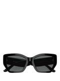Tory Burch women's irregular polarised sunglasses black, imported from the UK