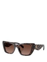 John Lewis Tory Burch TY7216 Women's Polarised Cat Eye Sunglasses, Havana- Buy online at McGrocer