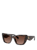 Tory Burch polarised cat eye sunglasses in Havana brown (British brand)