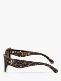 Tory Burch polarised cat eye sunglasses in Havana brown (British brand)