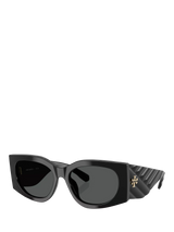 John Lewis Tory Burch TY7221 Women's Irregular Sunglasses Black- Buy online at McGrocer