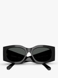 Tory Burch black rectangular sunglasses with polyamide frame, UK version
