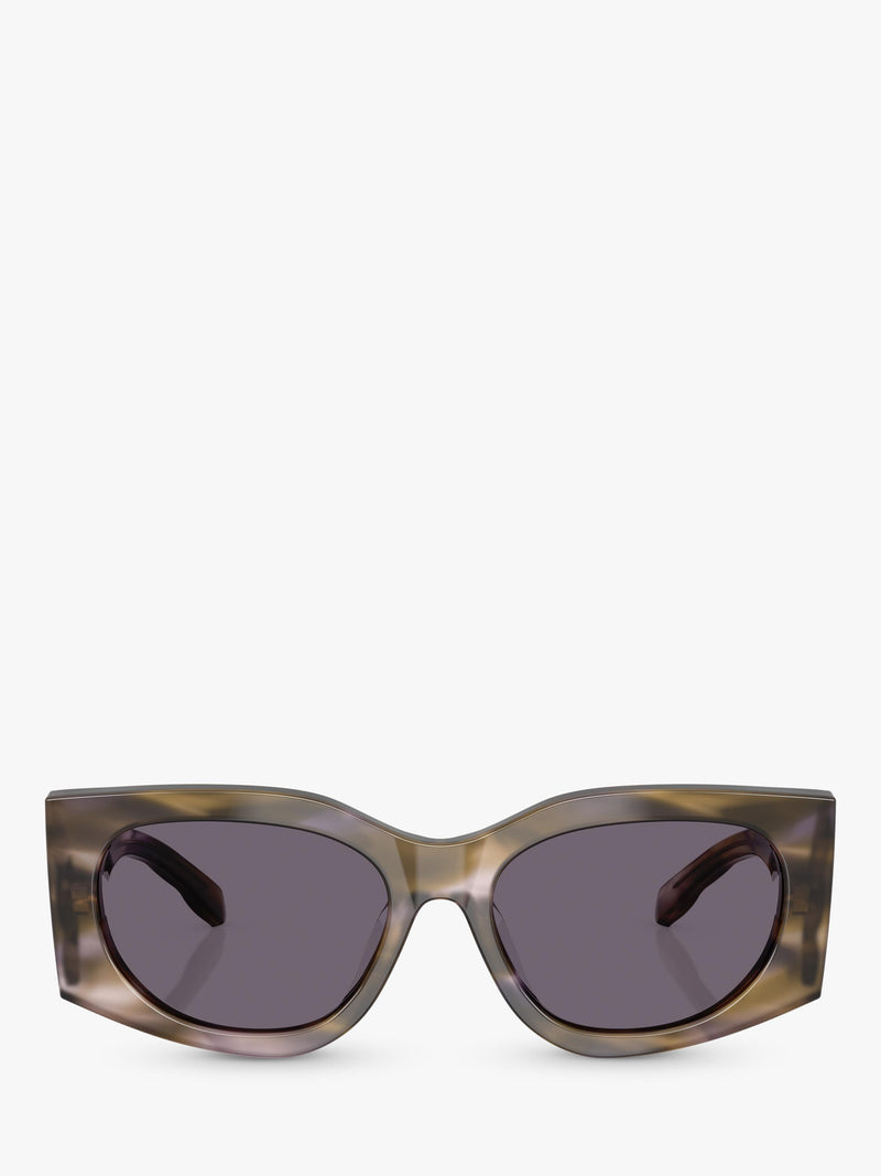 Tory Burch women's rectangular sunglasses purple/red 56mm, imported from the UK