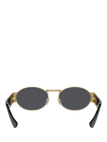Versace men's oval sunglasses gold frame 56mm, UK version