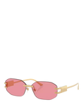 Versace irregular sunglasses gold pink 58mm - British product