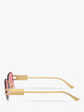 Versace irregular sunglasses gold pink 58mm - British product