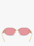 Versace irregular sunglasses gold pink 58mm - British product