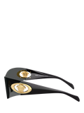 Versace VE2280 irregular sunglasses dark grey, UK version