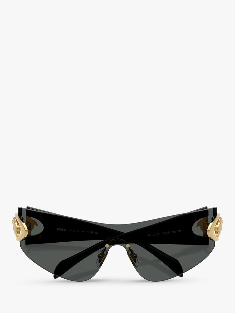 Versace VE2280 irregular sunglasses dark grey, UK version