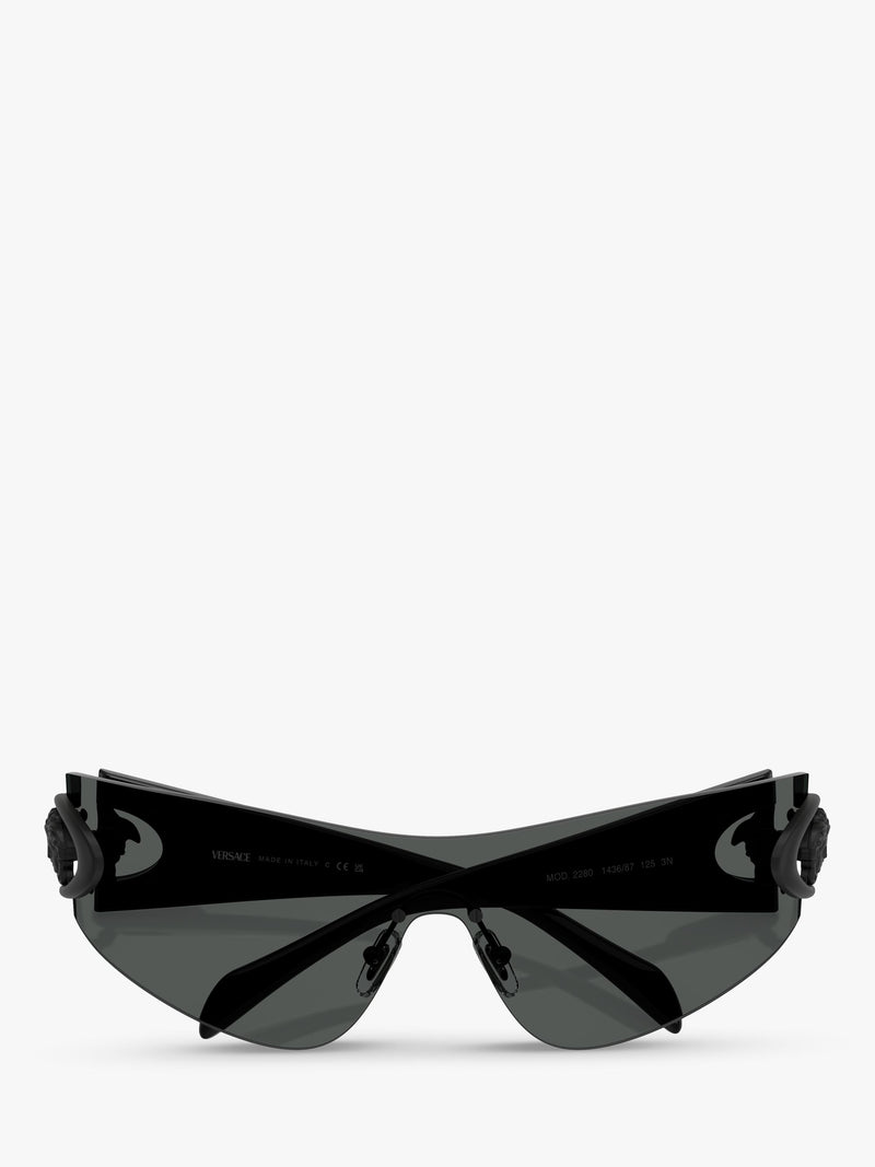 Versace Eclipse Wrap sunglasses dark grey 42mm - British product