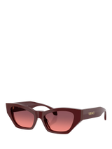 John Lewis Versace Women's Cat's Eye Sunglasses Dark Red/Red Gradient- Buy online at McGrocer