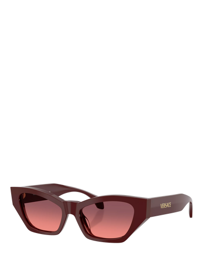 John Lewis Versace Women's Cat's Eye Sunglasses Dark Red/Red Gradient- Buy online at McGrocer