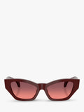 Versace cat's eye sunglasses dark red gradient 53mm, imported from the UK