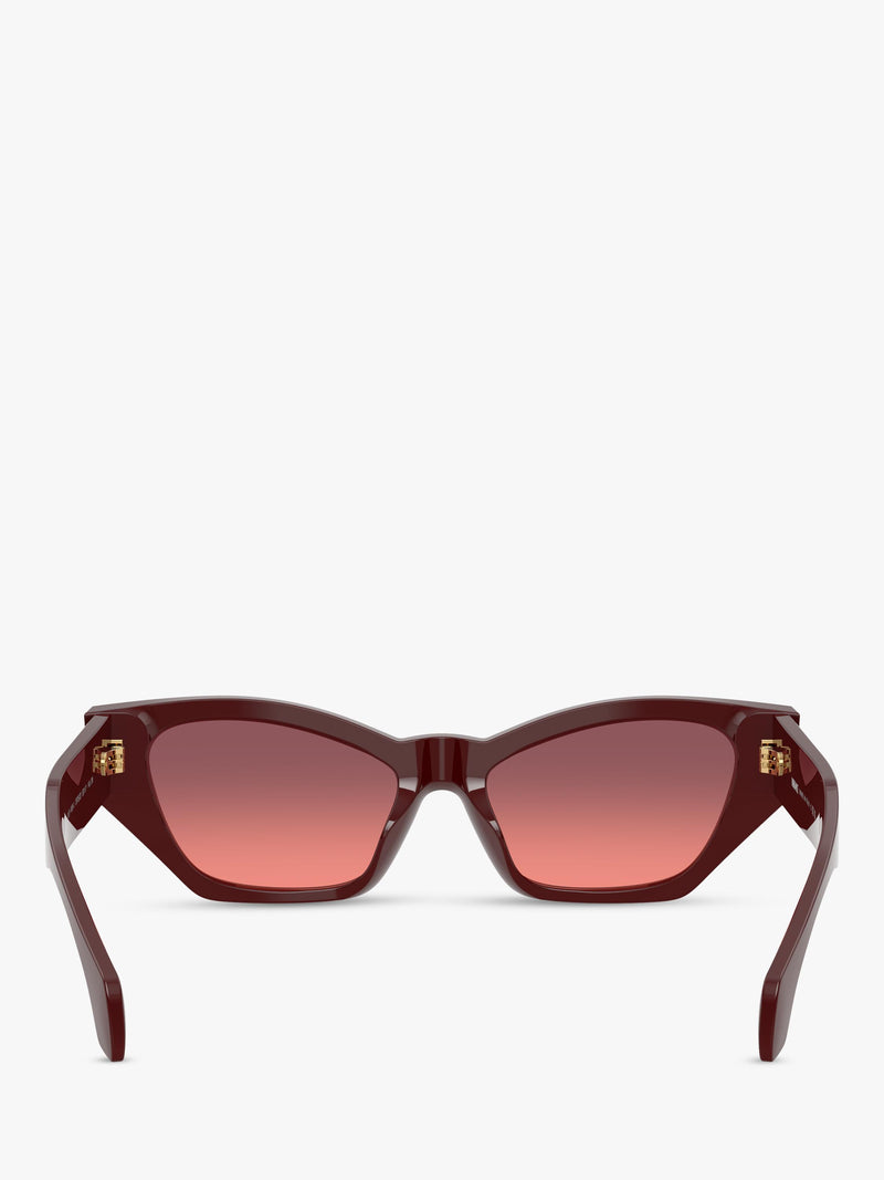 Versace cat's eye sunglasses dark red gradient 53mm, imported from the UK