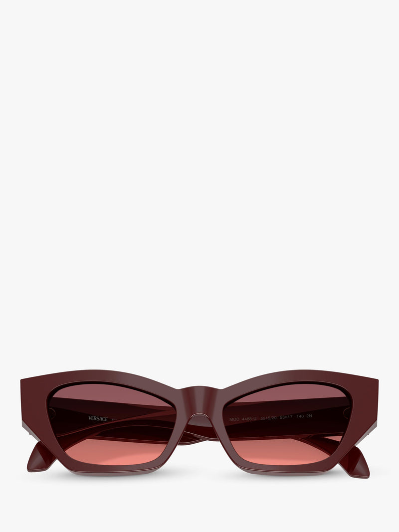 Versace cat's eye sunglasses dark red gradient 53mm, imported from the UK