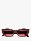 Versace cat's eye sunglasses dark red gradient 53mm, imported from the UK