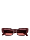 Versace cat's eye sunglasses dark red gradient 53mm, imported from the UK