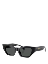 John Lewis Versace Women's Signature Cat's Eye Sunglasses Black/Grey- Buy online at McGrocer