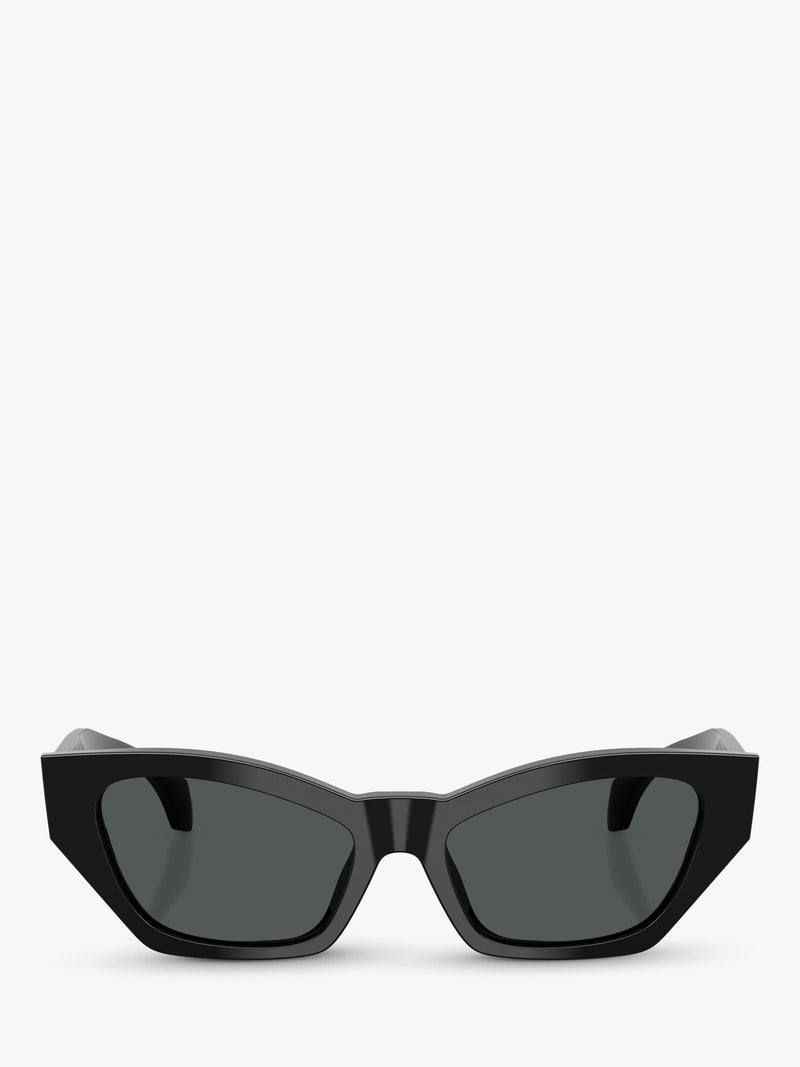 Versace cat's eye sunglasses in black acetate, UK version