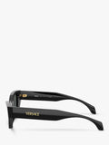 Versace cat's eye sunglasses in black acetate, UK version