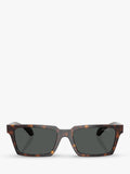 Versace VE4490U men's rectangular sunglasses Havana Grey (British brand)