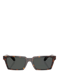 Versace VE4490U men's rectangular sunglasses Havana Grey (British brand)