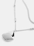 Mint Velvet silver layered necklace with hanging pendant 43cm - British product