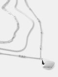 Mint Velvet silver layered necklace with hanging pendant 43cm - British product