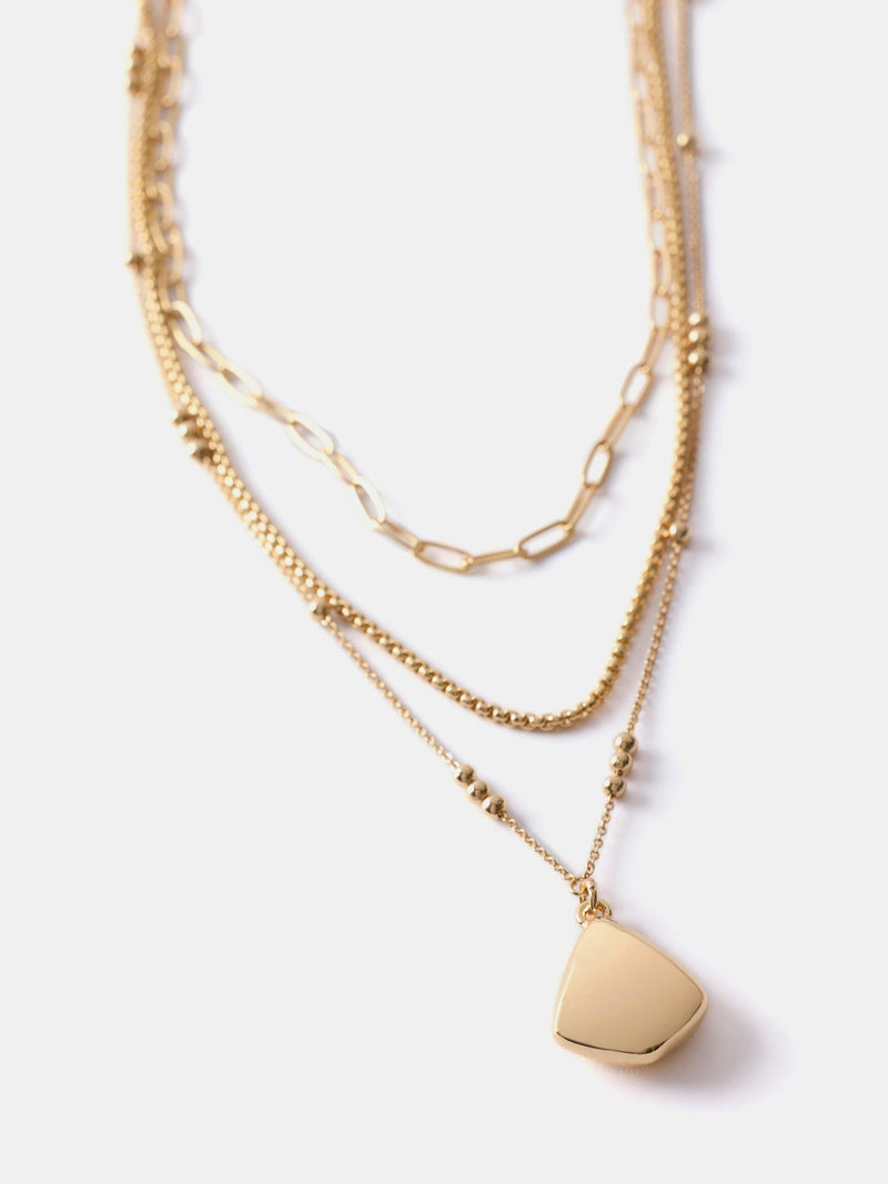 Mint Velvet gold pendant layered necklace (British brand)