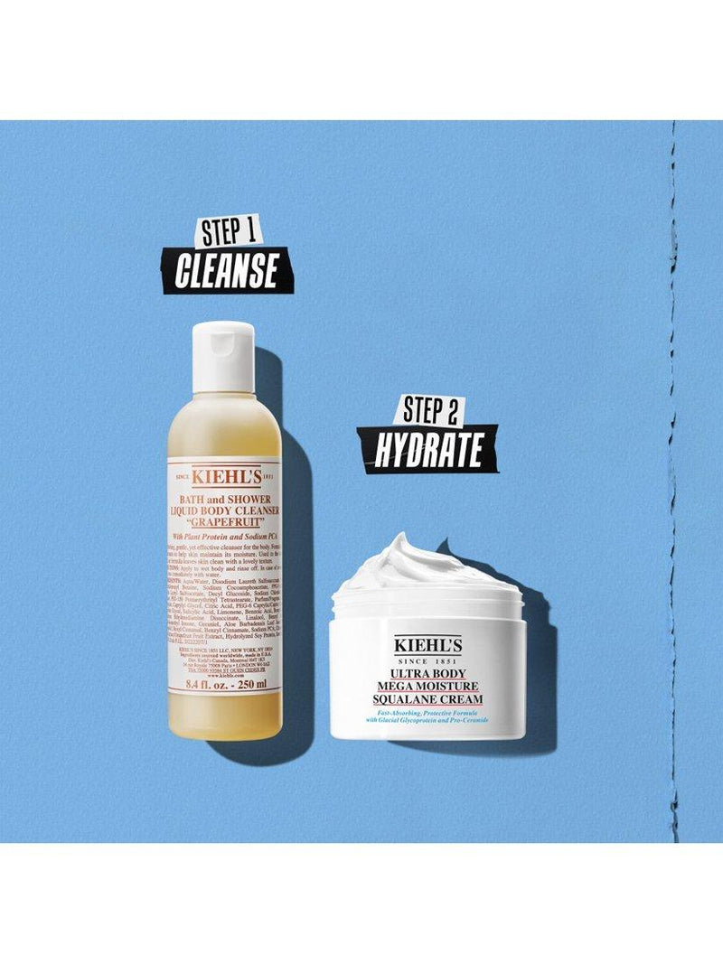Kiehl's Ultra Body Mega Moisture Squalane Cream 250ml, imported from the UK