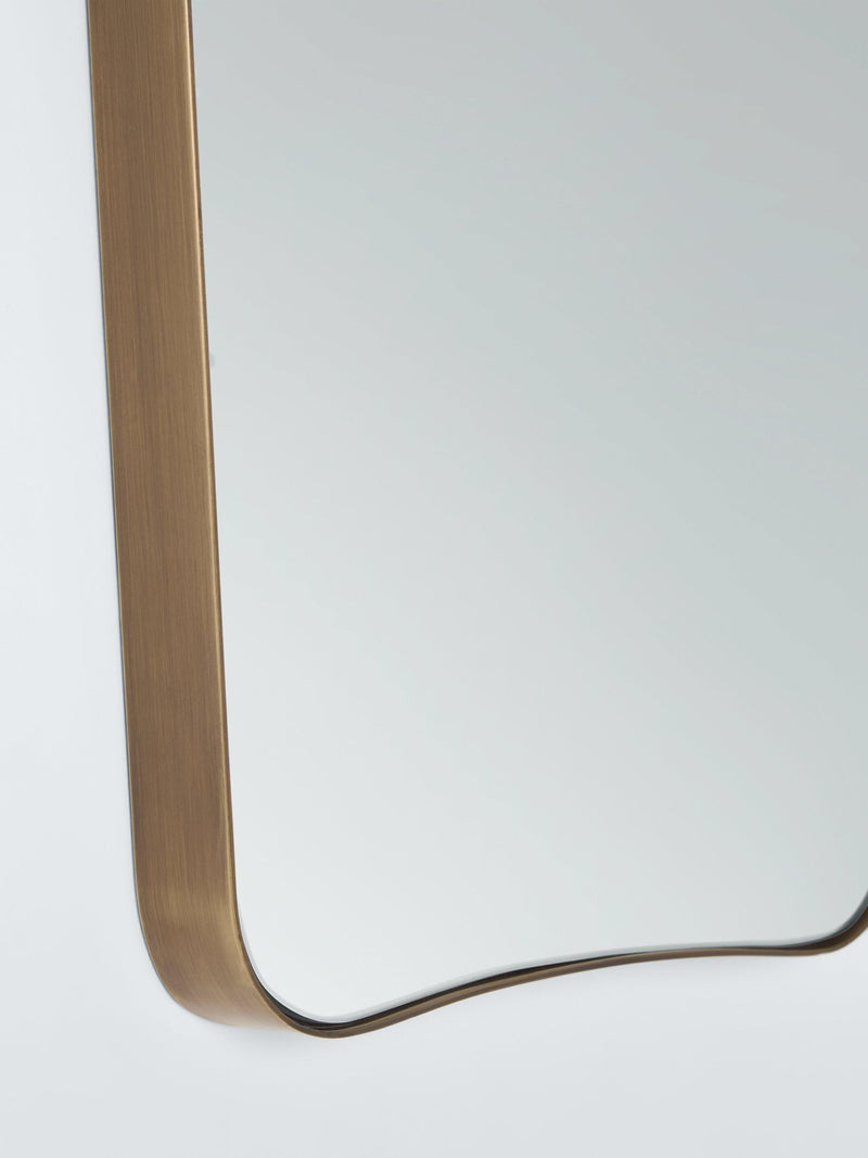 John Lewis wall mirror curved antique brass frame 70x50cm, UK version