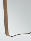 John Lewis wall mirror curved antique brass frame 70x50cm, UK version